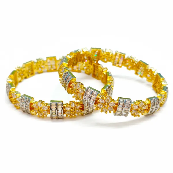 Gold_And_White_Brass_Premium_And_Elegant_Bangle_For_Women