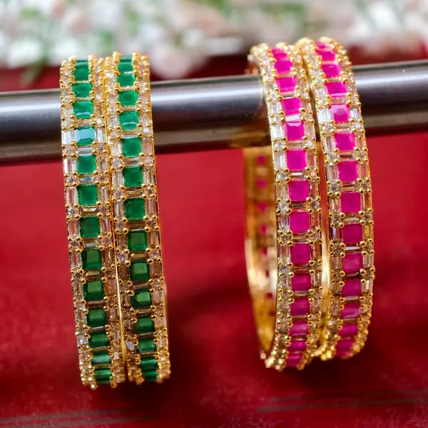 Pink_And_Green_Brass_Premium_And_Elegant_Bangle_For_Women_(Set_of_4)