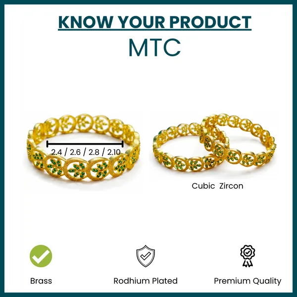 Gold_And_Green_Brass_Premium_And_Elegant_Bangle_For_Women