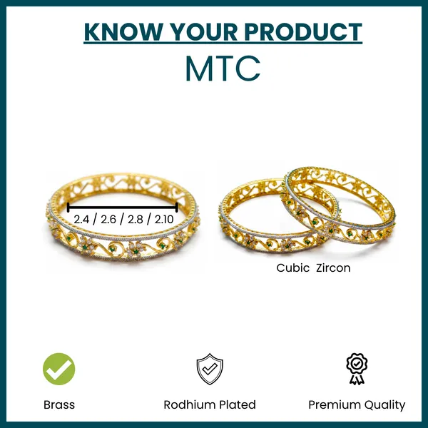 Gold_And_Green_Brass_Premium_And_Elegant_Bangle_For_Women