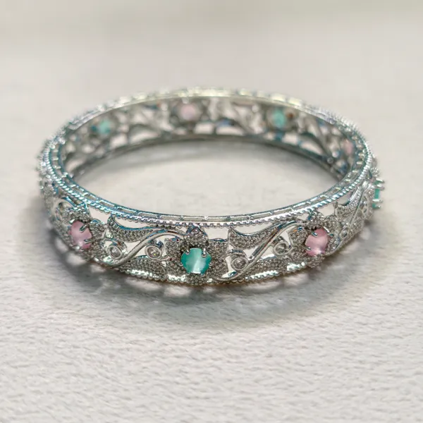 Mint_And_Pink_Brass_Premium_And_Elegant_Bangle_For_Women