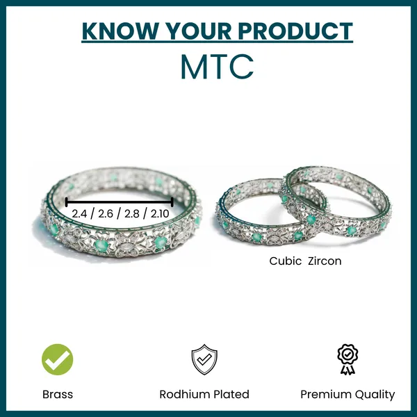 Silver_And_Mint_Brass_Premium_And_Elegant_Bangle_For_Women