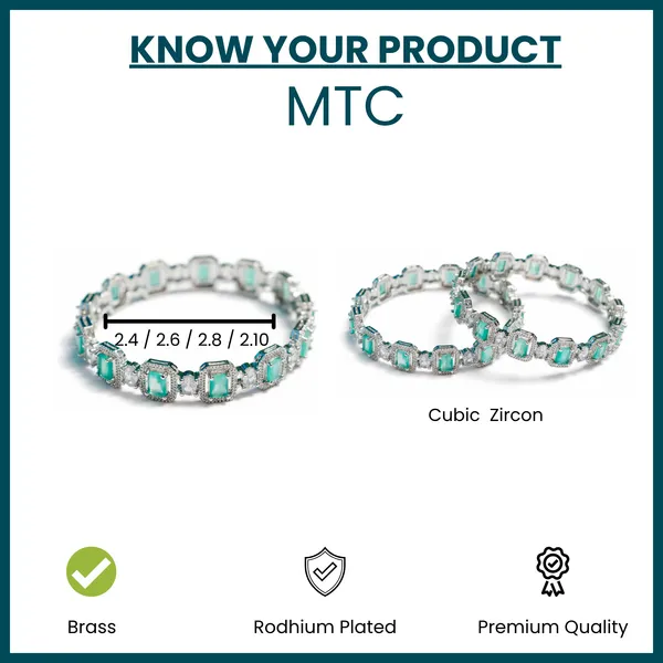 Silver_And_Mint_Brass_Premium_And_Elegant_Bangle_For_Women