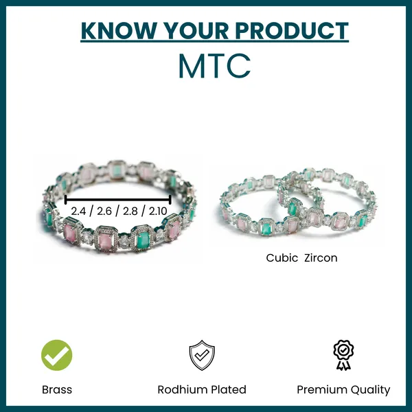Silver_And_Mint-Pink_Brass_Premium_And_Elegant_Bangle_For_Women