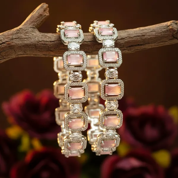 Silver_And_Pink_Brass_Premium_And_Elegant_Bangle_For_Women