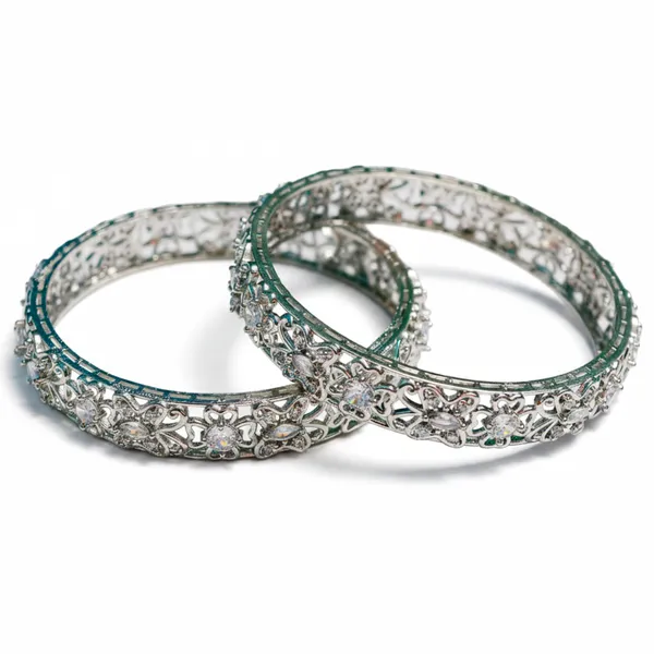Silver_And_Pink_Brass_Premium_And_Elegant_Bangle_For_Women