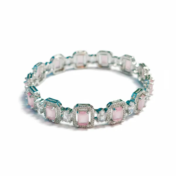 Silver_And_Pink_Brass_Premium_And_Elegant_Bangle_For_Women