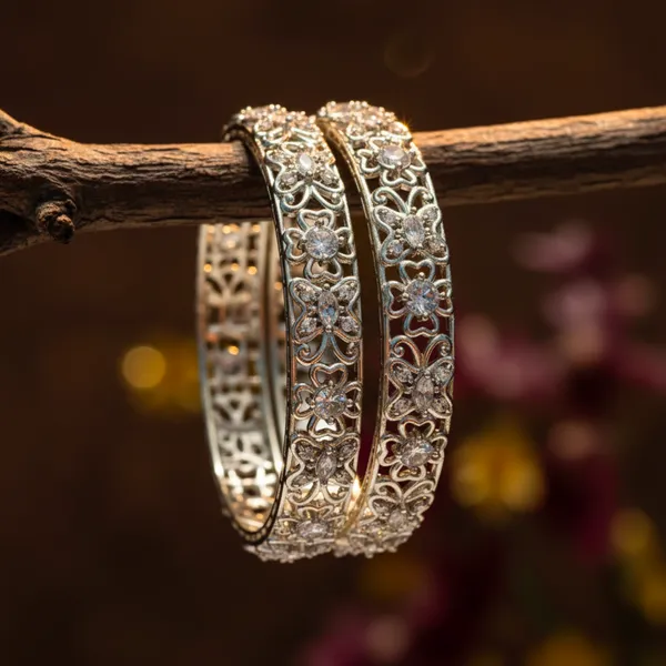 Silver_And_Pink_Brass_Premium_And_Elegant_Bangle_For_Women