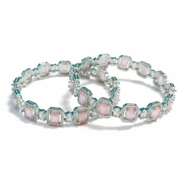 Silver_And_Pink_Brass_Premium_And_Elegant_Bangle_For_Women