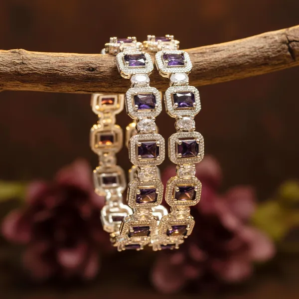 Silver_And_Purple_Brass_Premium_And_Elegant_Bangle_For_Women