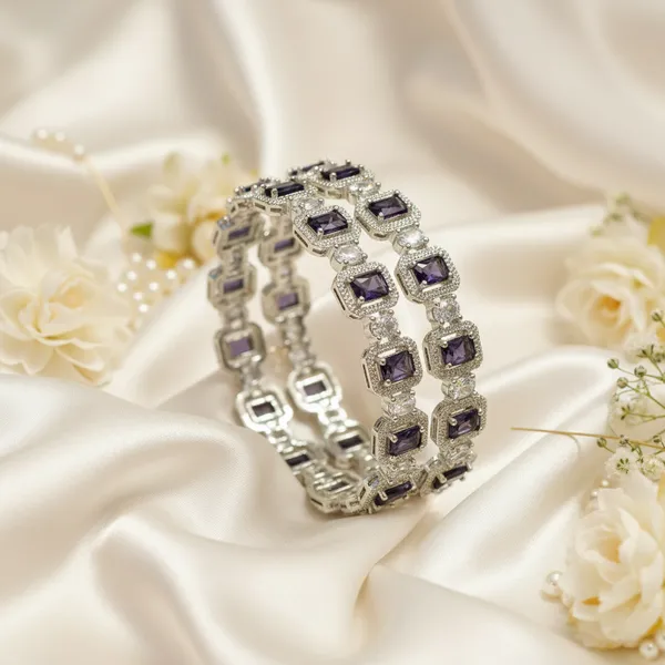 Silver_And_Purple_Brass_Premium_And_Elegant_Bangle_For_Women