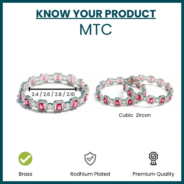 Silver_And_Red_Brass_Premium_And_Elegant_Bangle_For_Women