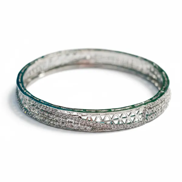 Silver_And_White_Brass_Premium_And_Elegant_Bangle_For_Women