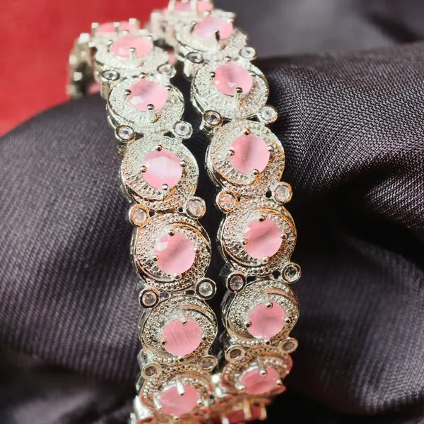 Silver_And_Pink_Brass_Premium_And_Elegant_Bangle_For_Women
