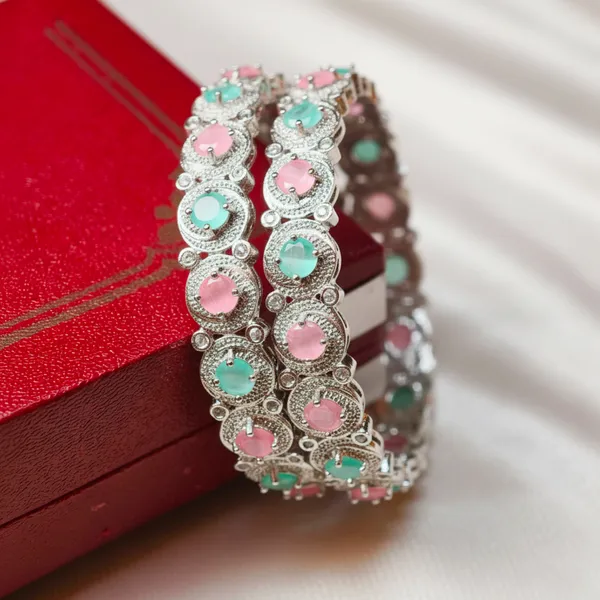 Silver_Plated_Multicolor_Stone__Luxury_Designer_Kada_Bangles_For_Women