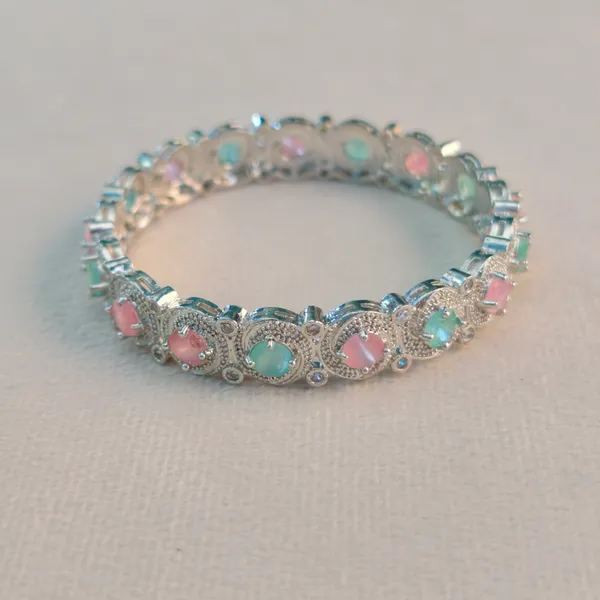 Silver_Plated_Multicolor_Stone__Luxury_Designer_Kada_Bangles_For_Women