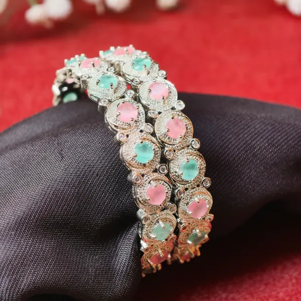 Silver_Plated_Multicolor_Stone__Luxury_Designer_Kada_Bangles_For_Women