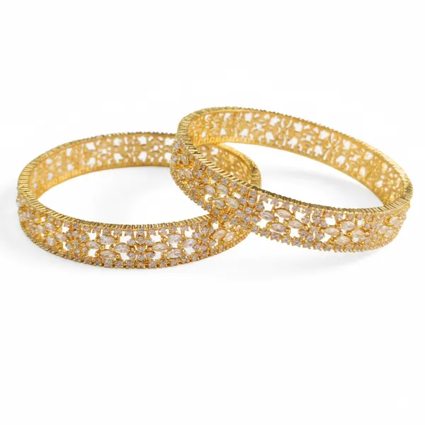 Gold_And_White_Brass_Premium_And_Elegant_Bangle_For_Women