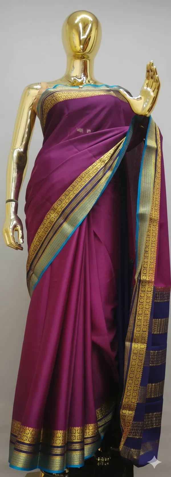 Deep_wine_Pure_Mysore_Crepe_Silk_Saree