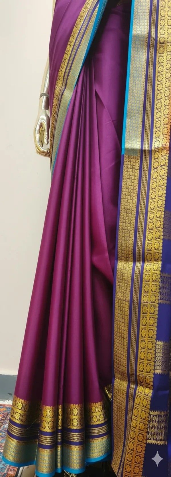 Deep_wine_Pure_Mysore_Crepe_Silk_Saree