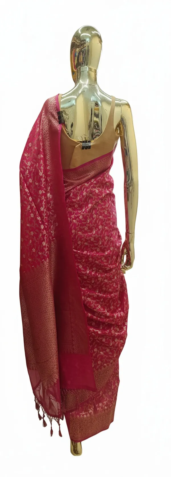 Deep_Rani_Pink_Banarasi_Silk_Cotton_Saree