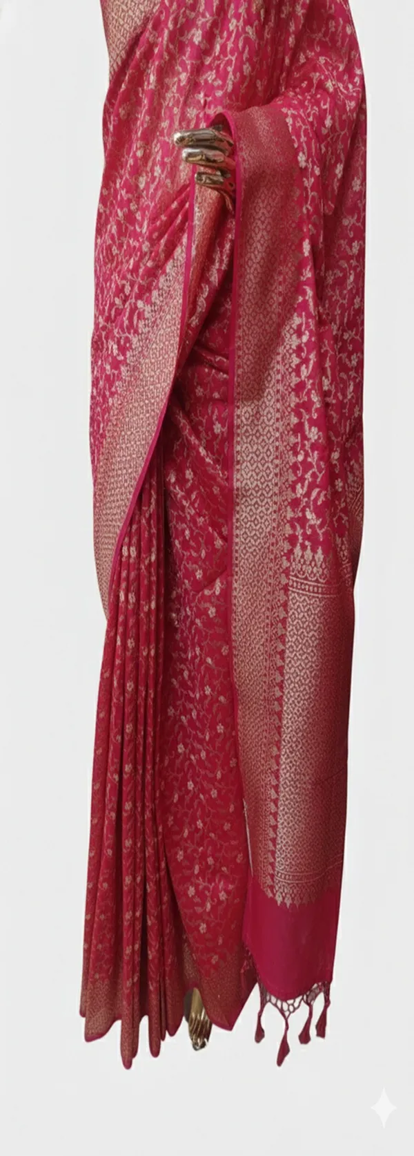 Deep_Rani_Pink_Banarasi_Silk_Cotton_Saree