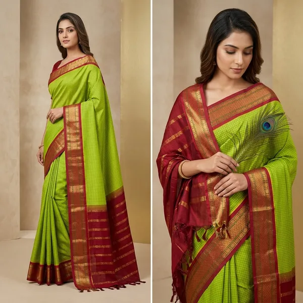 Green_Ragini_Cotton_Silk_Saree