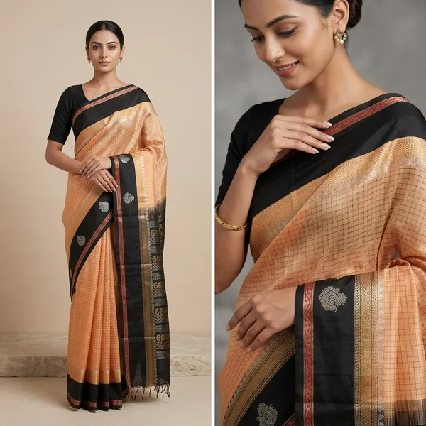 Honey_Gold_Silk_Cotton_Saree