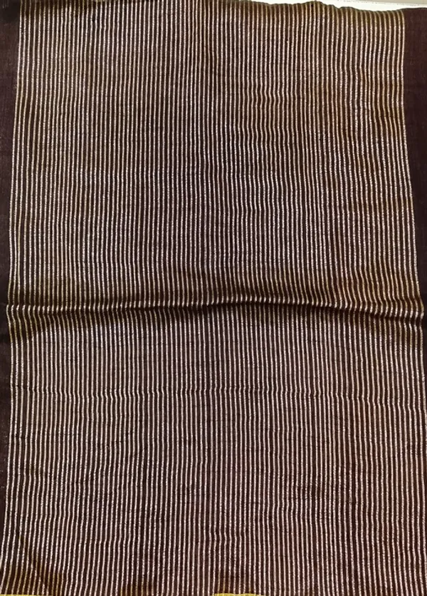 Chocolate_Brown_Linen_cotton_saree