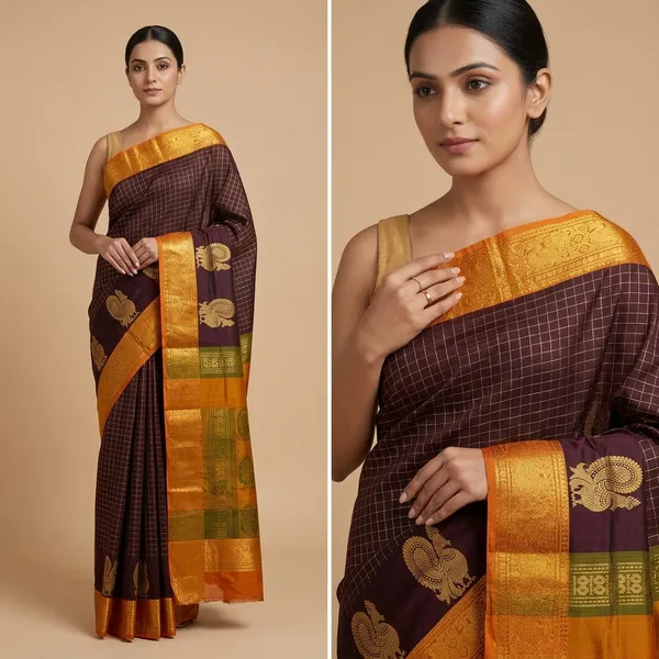 Coffee_Brown_Silk_Cotton_Saree
