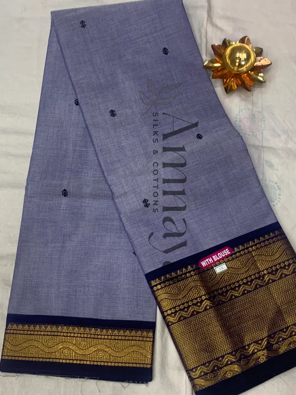 Lavender_Zari_Border_Handloom_Saree