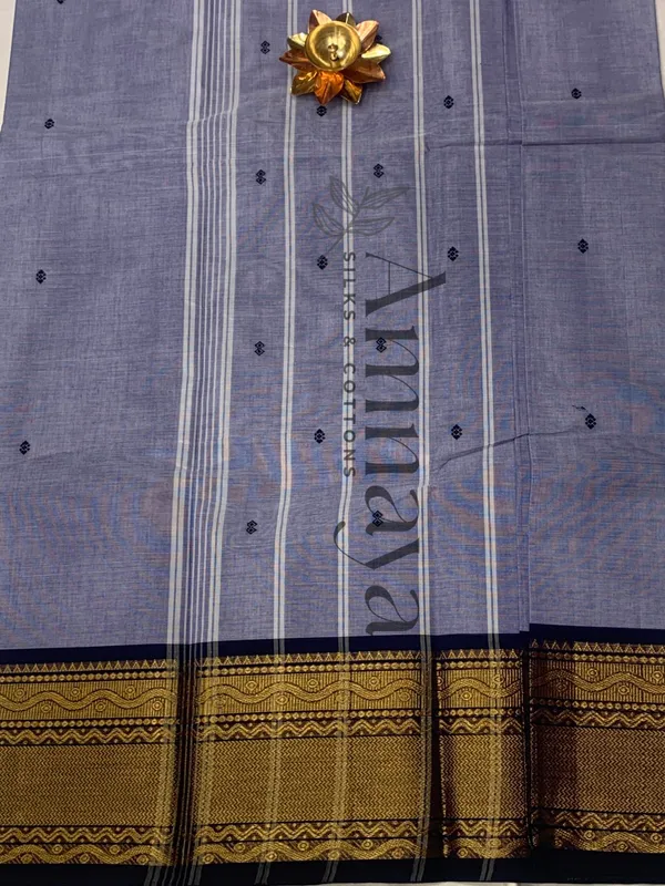 Lavender_Zari_Border_Handloom_Saree