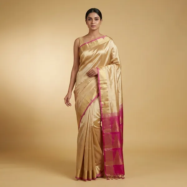 Cream_Pure_Cotton_Silk_Saree