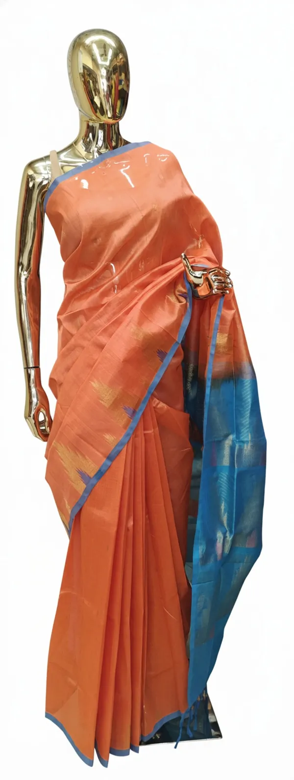 Orange_Pure_Cotton_Silk_Saree