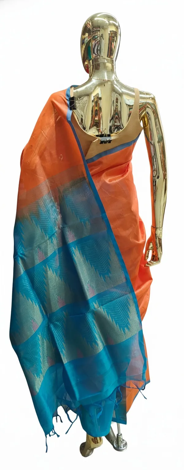 Orange_Pure_Cotton_Silk_Saree