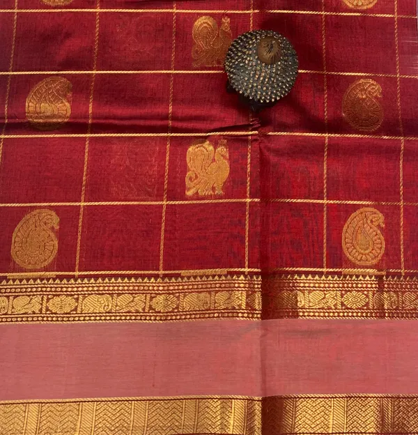 Maroon_Silk_Cotton_Saree