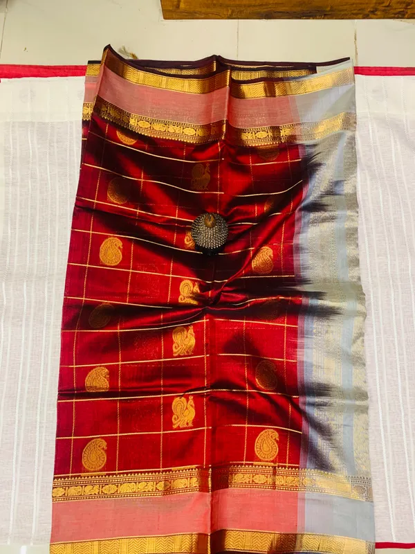 Maroon_Silk_Cotton_Saree