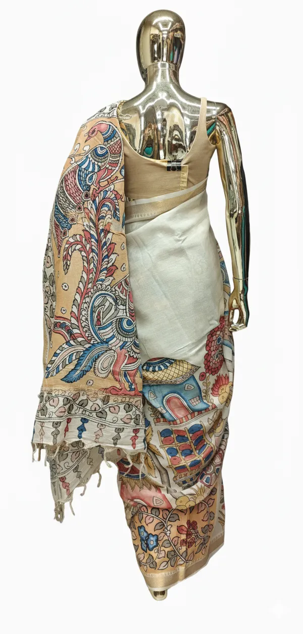 Off_White_Pen_Kalamkari_Saree
