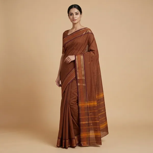 Rich_Terracotta_Chettinad_Cottons_Saree