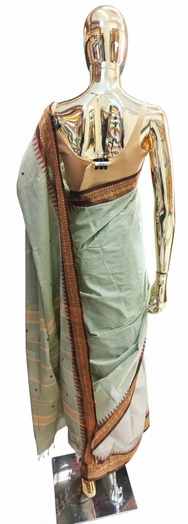 Classic_Sage_Green_Cotton_Chettinadu_Saree