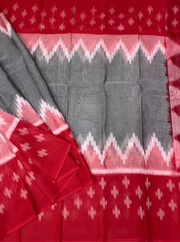 Grey_Pochampally_Handloom_Saree