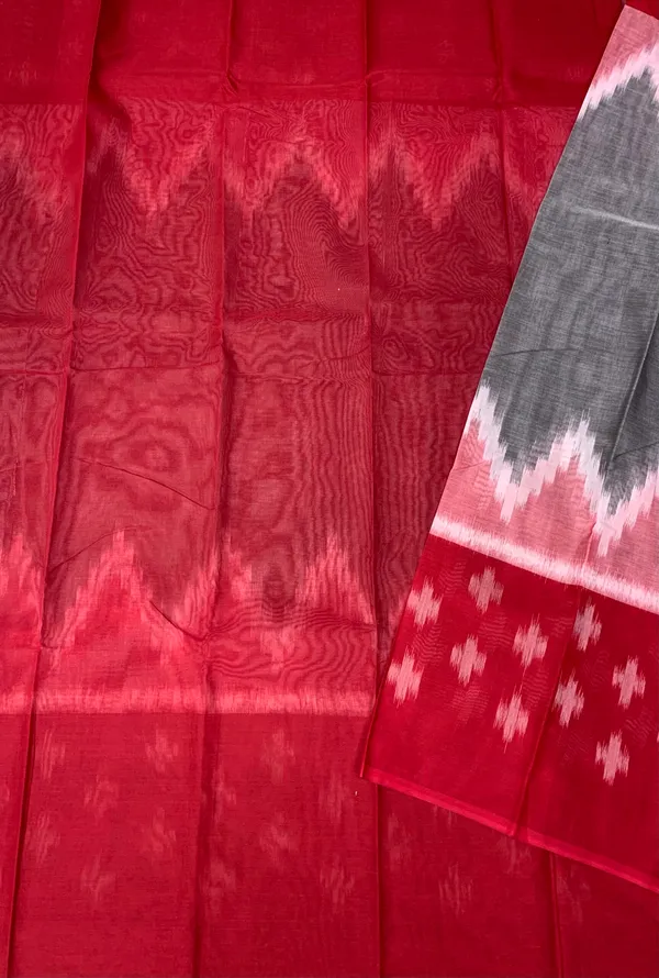 Grey_Pochampally_Handloom_Saree