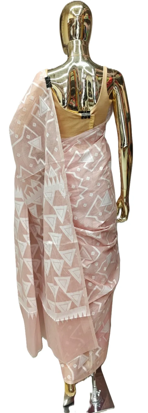 Powder_Pink_Bengal_Cotton_Saree