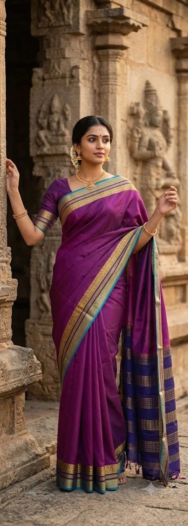 Deep_wine_Pure_Mysore_Crepe_Silk_Saree