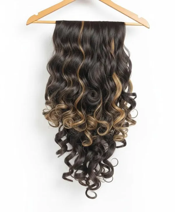 ZAYA_Premium_Clip-In_Hair_Extensions_for_Women_350g_Natural_Volume_&_Length_|_Heat_Safe,_Silky_Soft_Synthetic_|_Easy_to_Use_|_Perfect_for_Daily,_Bridal_&_Party_Styling_(Brown)