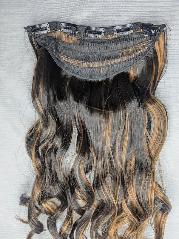 ZAYA_Premium_Clip-In_Hair_Extensions_for_Women_350g_Natural_Volume_&_Length_|_Heat_Safe,_Silky_Soft_Synthetic_|_Easy_to_Use_|_Perfect_for_Daily,_Bridal_&_Party_Styling_(Brown)