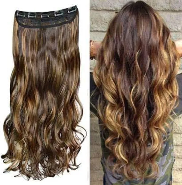 ZAYA_Premium_Clip-In_Hair_Extensions_for_Women_350g_Natural_Volume_&_Length_|_Heat_Safe,_Silky_Soft_Synthetic_|_Easy_to_Use_|_Perfect_for_Daily,_Bridal_&_Party_Styling_(Brown)