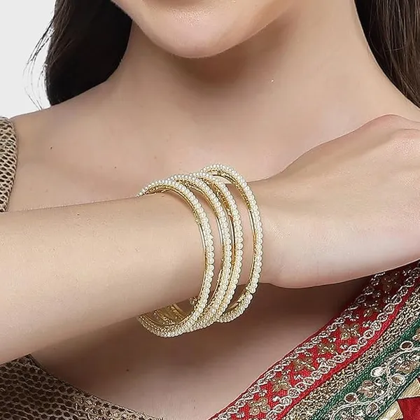Pearl_Embellished_Bangles_For_Women