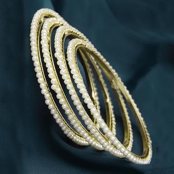 Pearl_Embellished_Bangles_For_Women