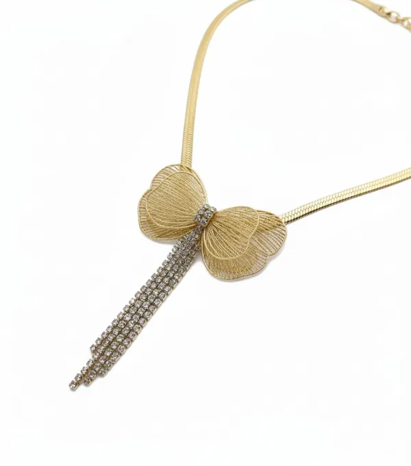 Bow_Necklace_With_Crystal_Tassel_Drop